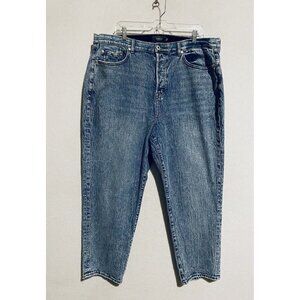 Torrid Jeans Womens 20 Blue Acid Wash Denim Cropped Skinny Stretch High Rise